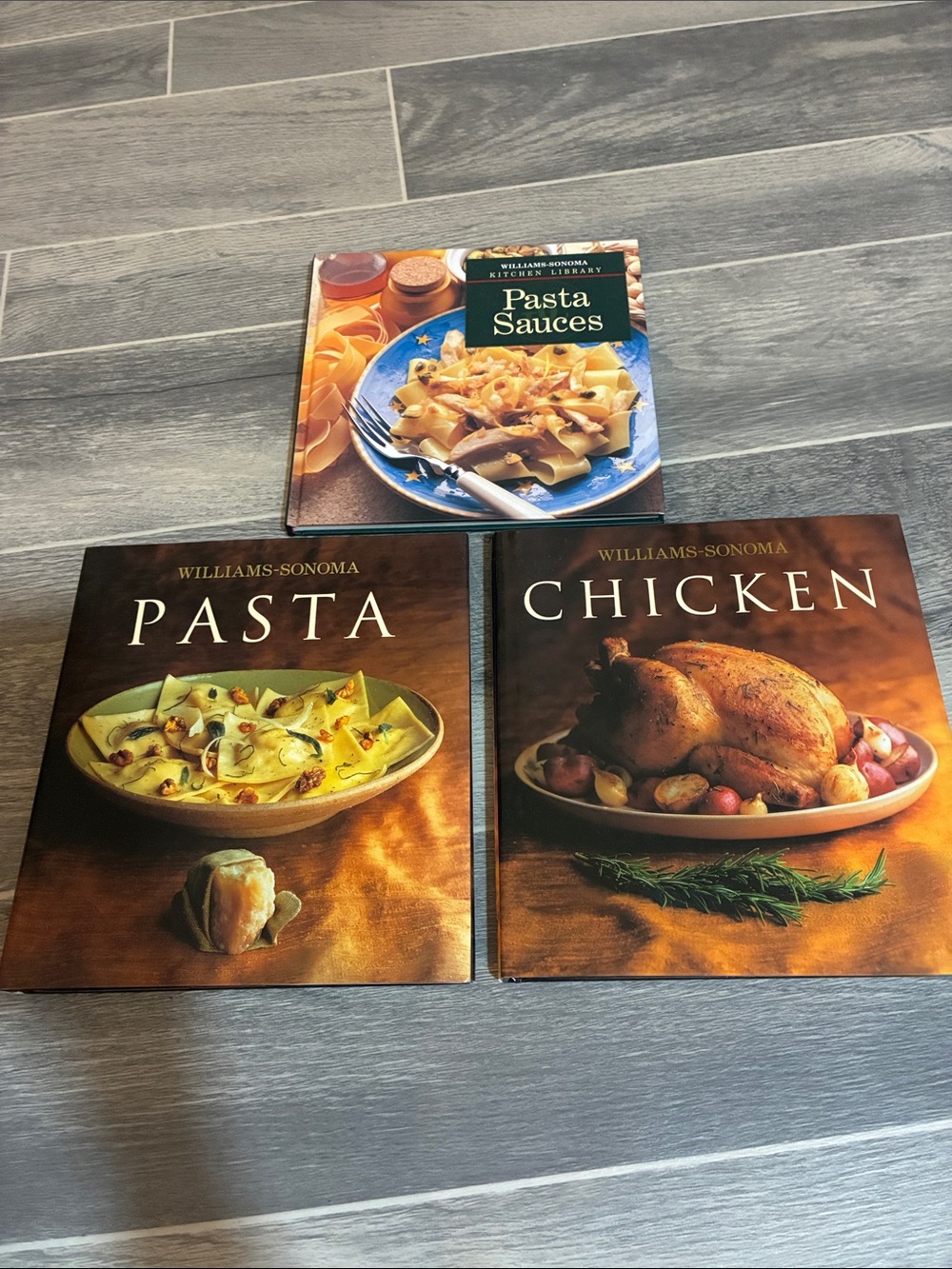 3 Williams Sonoma Cookbooks: Pasta, Past & Chicken Cookbook